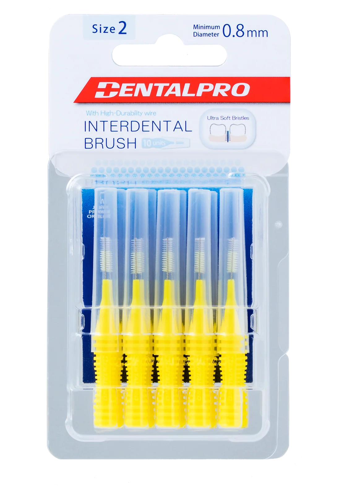 ID Brush 2 SS 0.8mm Yellow DentalPro