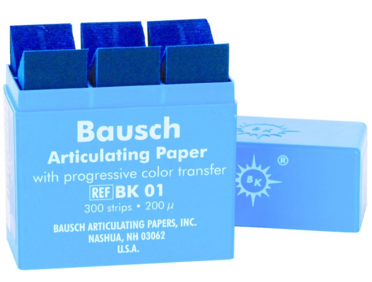  ARTICULATING PAPER STRIPS BLUE 200UM/300