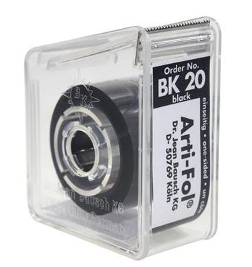  ARTIFOL BLACK 1 SIDED 8UM 22MM WIDE /20M