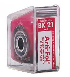  ARTIFOL RED 1 SIDED 8UM 22MM WIDE /20M