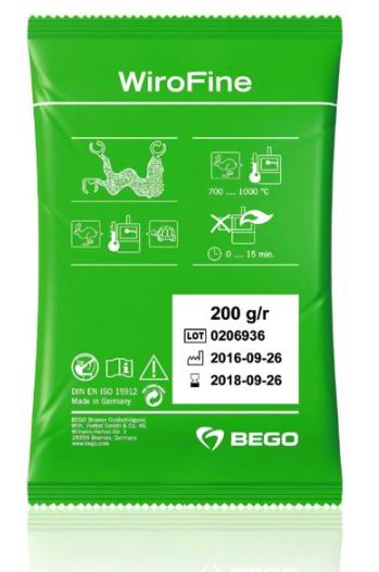 WIROFINE PARTIAL DENTURE INVESTMENT 6KG