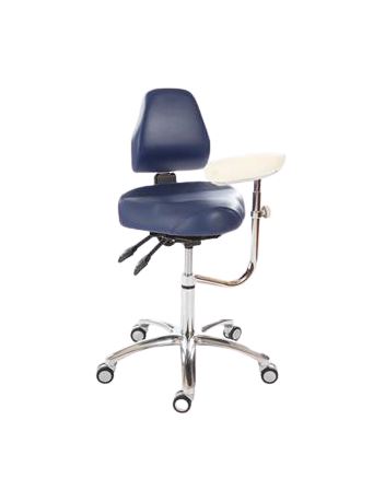 STOOL COMFORTMOVE 3 BLK SEAT CHROME BASE