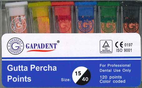 GUTTA PERCHA POINTS CC 15-40 BOX/120