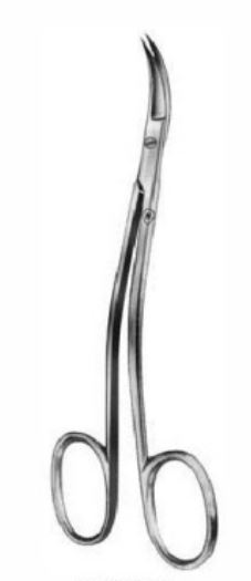 LA GRANGE SCISSORS CURVED 115MM