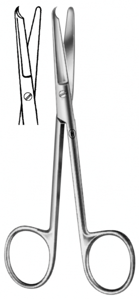 SUTURE SCISSORS SPENCER STRAIGHT 115MM