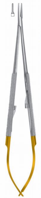 NEEDLE HOLDER MICRO TC W RATCHET 180MM