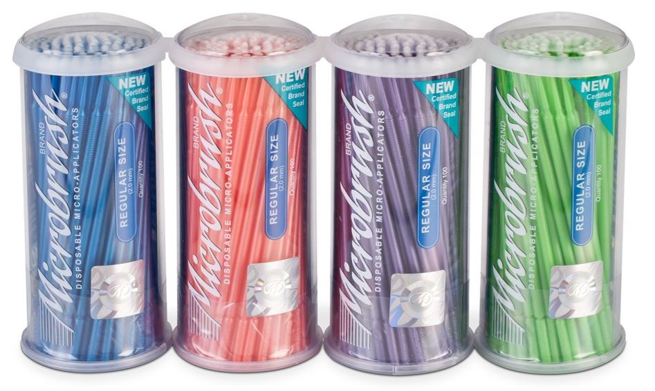 MICROBRUSH REGULAR TUBE ASST/400