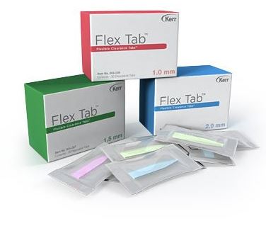 FLEXIBLE CLEARANCE TABS BLUE 2.0MM