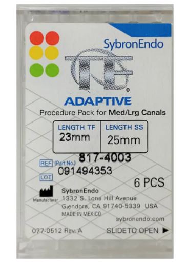 TFA NITI FILE MED/LARGE PROC PACK 23MM