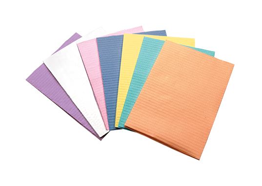 BIB BLUE PAPER PLASTIC BACK 45X32CM/500