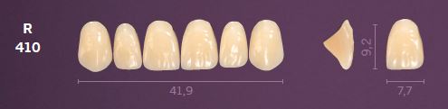 R410-A3 MONDIAL TEETH UPPER ANTERIOR