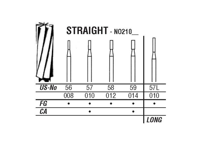 21-010 57 CARBIDE FG NORTHL BURS/5