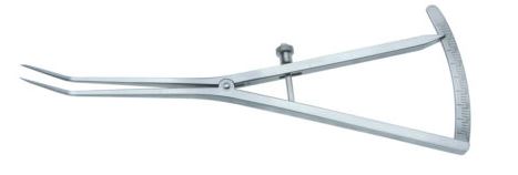 CASTROVIEJO CALIPER 40MM 30 DEG ANGLED 17CM