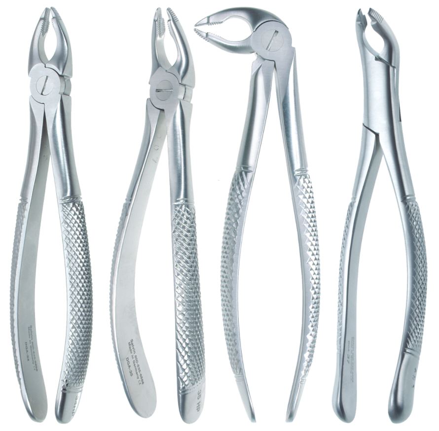 DEEP GRIP ATRAUMATIC FORCEPS SET OF 4