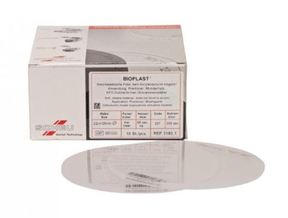 BIOPLAST CLEAR 125MM ROUND 3MM /100