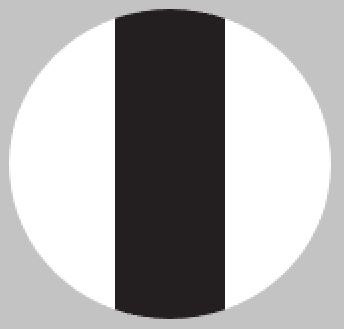 M/GUARD RD 4MM WHITE/BLACK 3 STRIPE 120MM