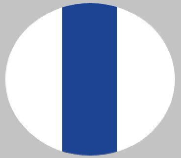 M/GUARD RD 4MM WH/DK BLUE 3 STRIPE 120MM