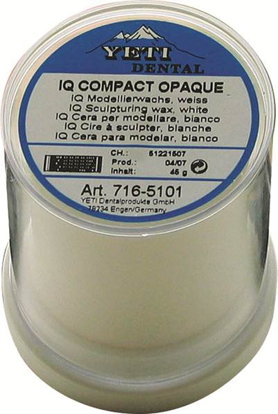 WAX IQ OPAQUE SCULPTURING WHITE 45G