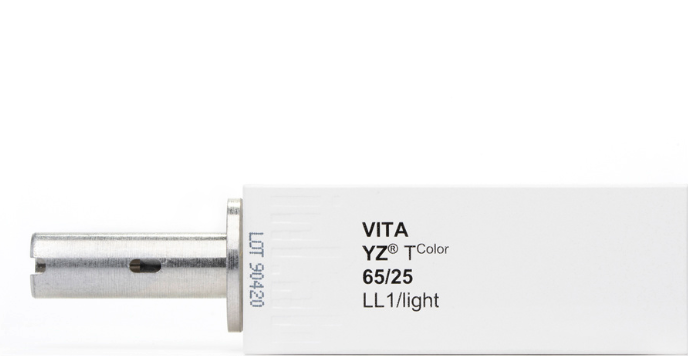 VITA YZ TColor LL1/light for inLab, YZ-65/25, 1 pc.
