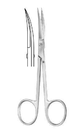 GUM SCISSORS CURVED 115mm