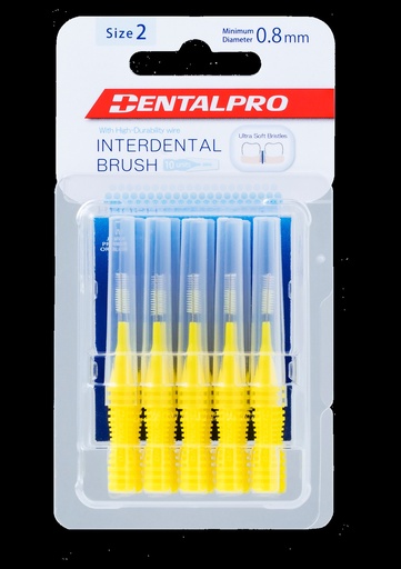 [DEN2SS] ID Brush 2 SS 0.8mm Yellow DentalPro