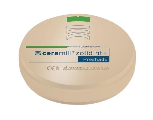 [AM766167] CERAMILL ZOLID HT+ PRESHADE A2 98X16MM