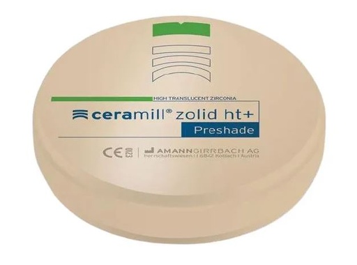 [AM766253] CERAMILL ZOLID HT+ PRESHADE D2 98X20MM