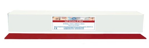 [ASWAX301] WAX BOXING RED THIN 2.5MM /30 SHEETS