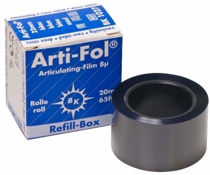 [BABK1027]  ARTIFOL BLUE 2 SIDED 8UM 22MM REFILL/20M