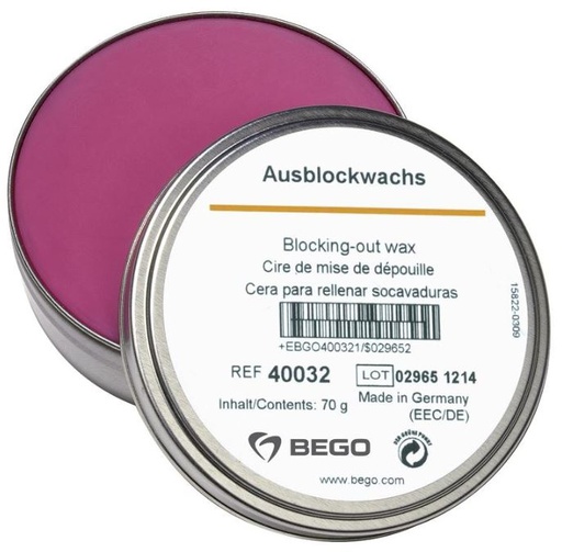 [BE40032] WAX BLOCK OUT 70G