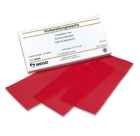 [BE40037] WAX 0.6MM RED PKT OF 15 SHEETS