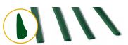 [BE40075] WAX BAR PROFILES GREEN 17CM