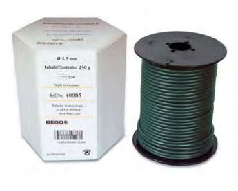[BE40085] WAX WIRE SPRUE 2.5MM ROLL/250G