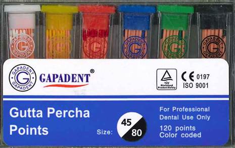 [GAGPV4580] GUTTA PERCHA POINTS CC 45-80 BOX/120