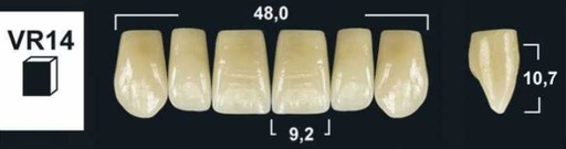 [GBVR14-C1U] VR14 C1 UPPER ANTERIOR TRIBOS TEETH
