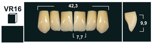 [GBVR16-D2U] VR16 D2 UPPER ANTERIOR TRIBOS TEETH