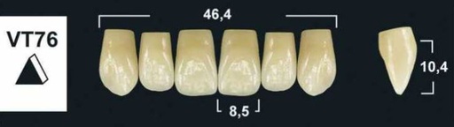 [GBVT76-D2U] VT76 D2 UPPER ANTERIOR TRIBOS TEETH
