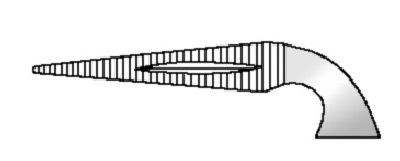 [HMHSA51455] GOLDFINCH 90 BONE FRAGMENT FORCEPS 140MM