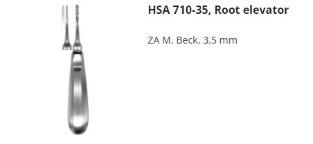 [HMHSA71035] ROOT ELEVATOR 3.5MM SERRATED BECK