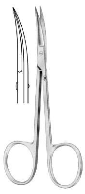 [HMHSB01110] GUM SCISSORS CURVED 105MM