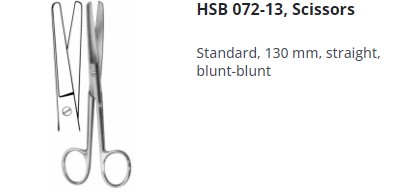 [HMHSB07213] SCISSORS STRAIGHT 130MM