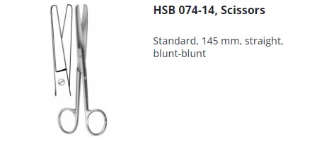 [HMHSB07414] SCISSORS STRAIGHT 145MM