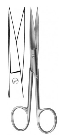 [HMHSB10616] STANDARD SCISSORS STRAIGHT 165MM