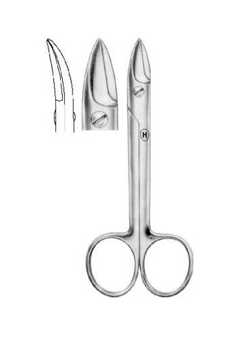 [HMHSB64910] CROWN BEEBEE SCISSORS CURVED 100MM