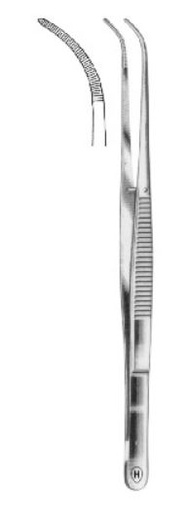 [HMHSC08712] DRESSING FORCEPS CURVED 120MM