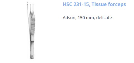 [HMHSC23115] TISSUE FORCEPS ADSON 1:2 150MM