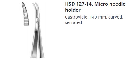 [HMHSD12714] NEEDLE HOLDER CASTROVIEJO 140MM