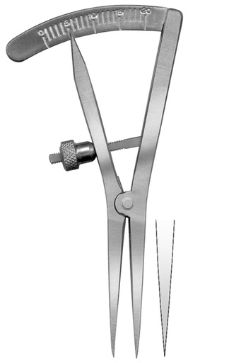 [HMHSL25420] MEASURING CALIPERS CASTROVIEJO STR 95MM