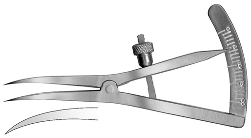 [HMHSL25520] MEASURING CALIPERS CASTROVIEJO CURVE 95MM