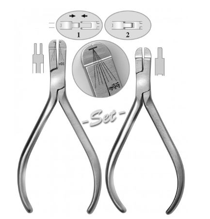 [HMHSL424613] PLIERS ORTHODONTIC SET OF 2-A & B 125MM